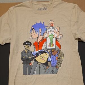 Gorillaz Graphic T-Shirt in Tan